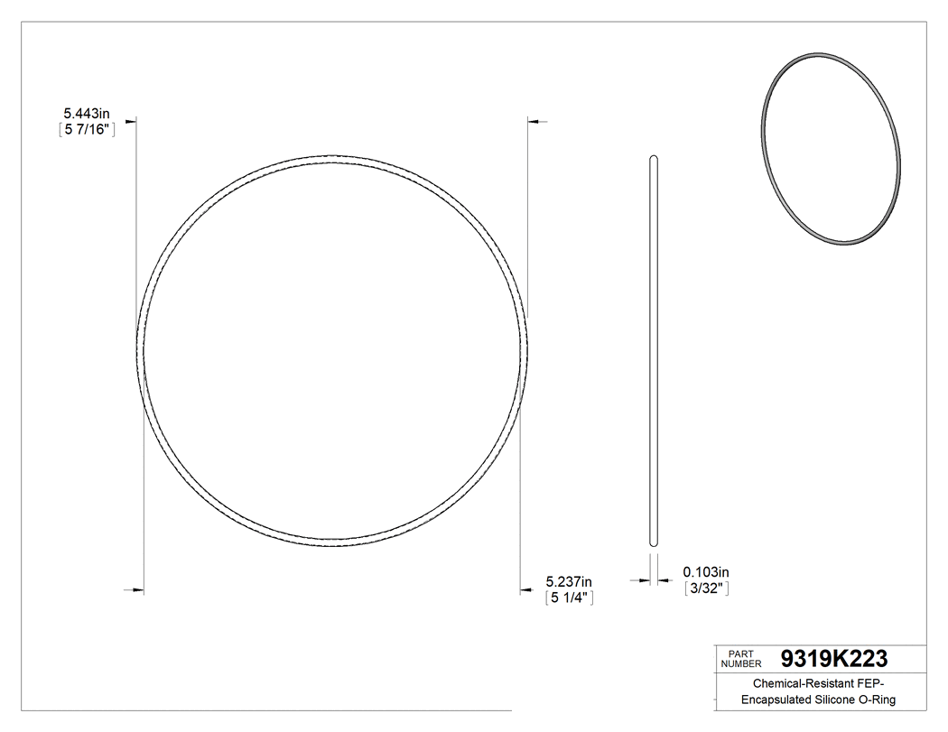 Technical drawing - 9319K223